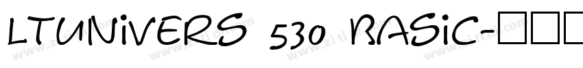 LTUnivers 530 Basic字体转换